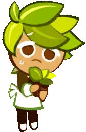 Cookie Run Character Holding Potted Plant Sticker