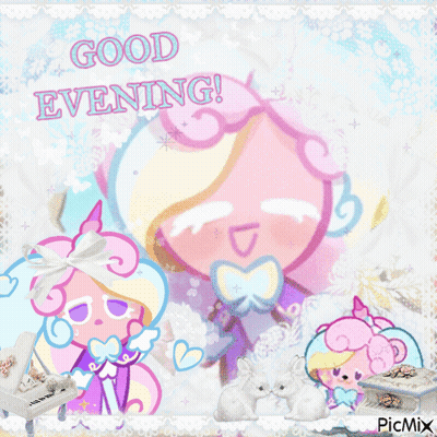 Cookie Saying Good Evening GIF
