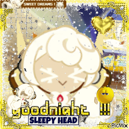 Cookie With Goodnight Sleepy Head GIF