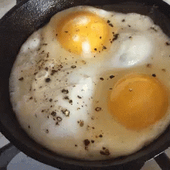 Cooking Sunny Side Up Egg GIF