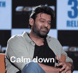 Cool Actor Prabhas Calm Down GIF