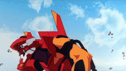 Cool Anime Evangelion Unit-02 GIF