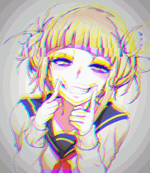 Cool Anime Glitch Himiko Toga GIF