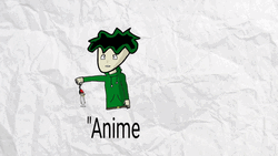 Cool Anime Green Guy GIF