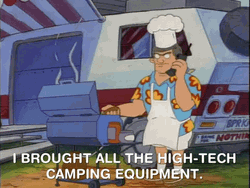 Cool Anime High-Tech Camping GIF