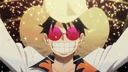 Cool Anime Monkey D. Luffy Happy GIF