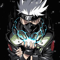 Cool Anime Naruto Goku Neon Art GIF