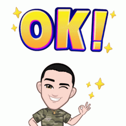 Cool Art Winking Okay GIF