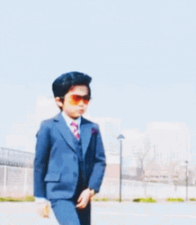 Cool Attitude Asian Kid Sunglasses GIF
