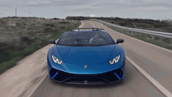 Cool Blue Car Lamborghini Huracan GIF
