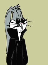 Cool Bugs Bunny Eyebrow Raised GIF