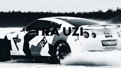 Cool Car Drifting Nissan GT-R GIF