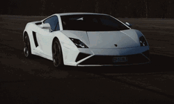 Cool Car White Lamborghini Gallardo GIF