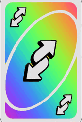 Cool Color Changing Uno Reverse Card GIF