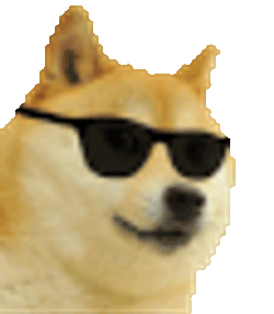 Cool Doge Dogeheadbang Sticker GIF