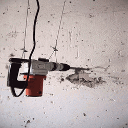 Cool Drill On The Wall GIF