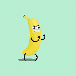Cool Fighting Yellow Banana