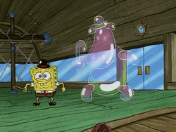 Cool Friend Bubble And Spongebob Dancing GIF