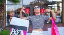 Cool Girl Shopping GIF