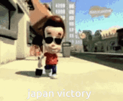 Cool Jimmy Neutron Japan Victory GIF