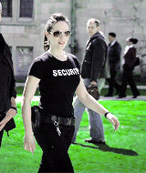 Cool Lady Security Walking GIF