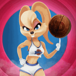 Cool Lola Bunny Basketball Smoke GIF