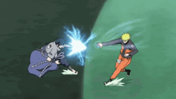 Cool Naruto Battle Scene With Sasuke GIF