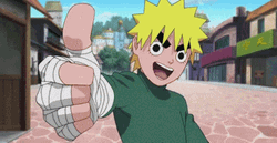 Cool Naruto Thumbs Up GIF