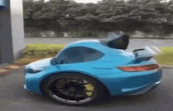 Cool One Seater Two Wheeled Car Meme GIF