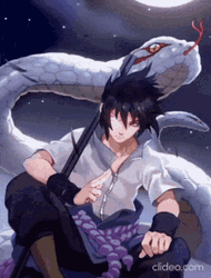 Cool Picture Sasuke Uchiha Gian Snake Background Rinnegan