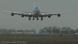 Cool Plane Runway Landing GIF
