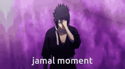 Cool Sasuke Uchiha Jamal Moment  GIF