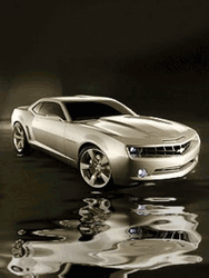 Cool Swanky Car  Silver Chevrolet Camaro GIF