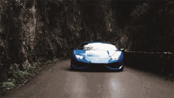 Cool Sweet Blue Lamborghini Car GIF