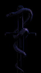 Cool Viking Sword With Snake GIF