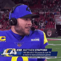 Cooper Kupp And Matthew Stafford Jumping Hug GIF