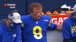 Cooper Kupp Rams Sitting On Bench GIF