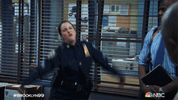 Cop Amy Santiago Dancing Brooklyn Nine-Nine GIF