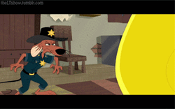 Cop Keeping An Eye Of Speedy Gonzales GIF