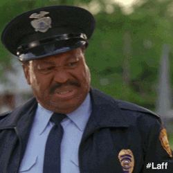 Cop Moving Away Disgusted Reaction GIF