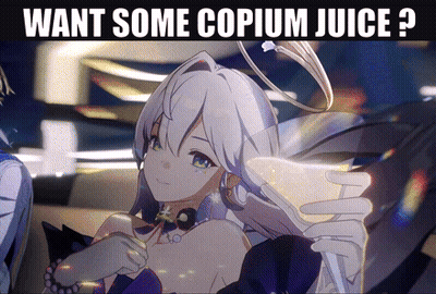 Copium On Black Background GIF