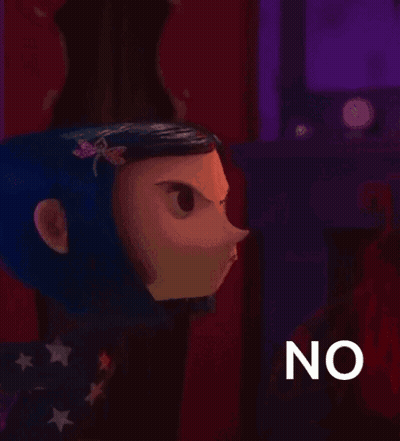 Coraline From Coraline Saying No GIF
