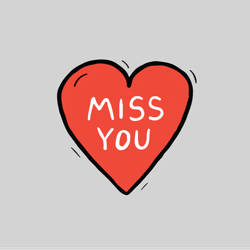 Corazon Miss You Text GIF