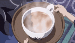 Corazon One Piece Drinking Coffee GIF