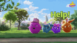 Corn Cob Chasing Sunny Bunnies GIF