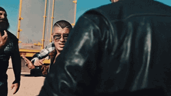 Cornered Bad Bunny Fight GIF