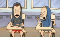 Cornholio Beavis And Butthead Dancing While Sitting GIF