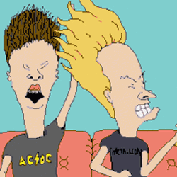 Cornholio Beavis And Butthead Head Banging GIF