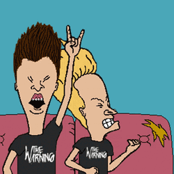 Cornholio Beavis And Butthead Rocking On Couch GIF