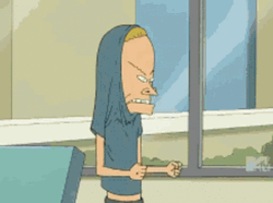 Cornholio Beavis Are You Threatening Me GIF
